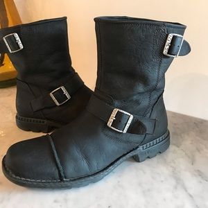 Rare UGG Australia Rockville II 3040 Men's US 12 Leather Motorcycle Boots Ugg